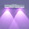 Aplique de pared moderno de 6 W, accesorios de iluminación de pared LED de rotación de 360 ​​grados, lámpara de pared de lectura/luz de iluminación de espejo de alto brillo