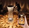 Lámpara de mesa de cristal acrílico RGB que proporciona una atmósfera creativa, pequeña lámpara de noche decorativa, lámpara de mesa recargable