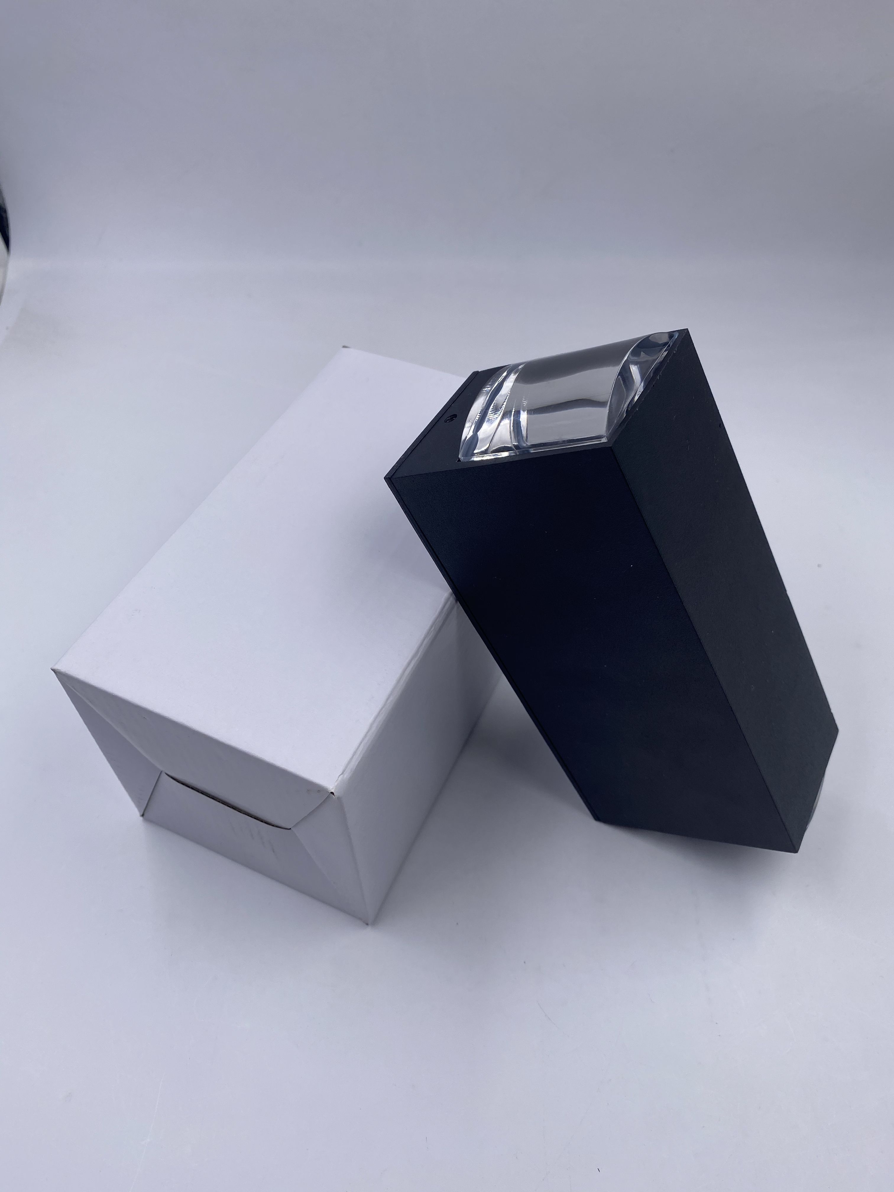 Lámpara de pared de tres haces de carcasa negra de 6W 18W IP65, luz de pared impermeable para exteriores, lámpara de jardín, lámpara de calle para decoración de jardín