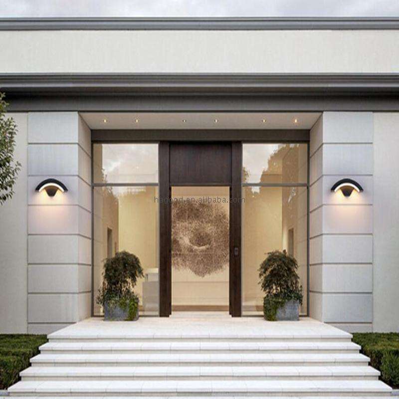 Lámpara de jardín para exteriores de 18 W, lámpara de pared impermeable para exteriores IP65, iluminación LED, lámpara de pared de aluminio, superventas, luz para pasillo
