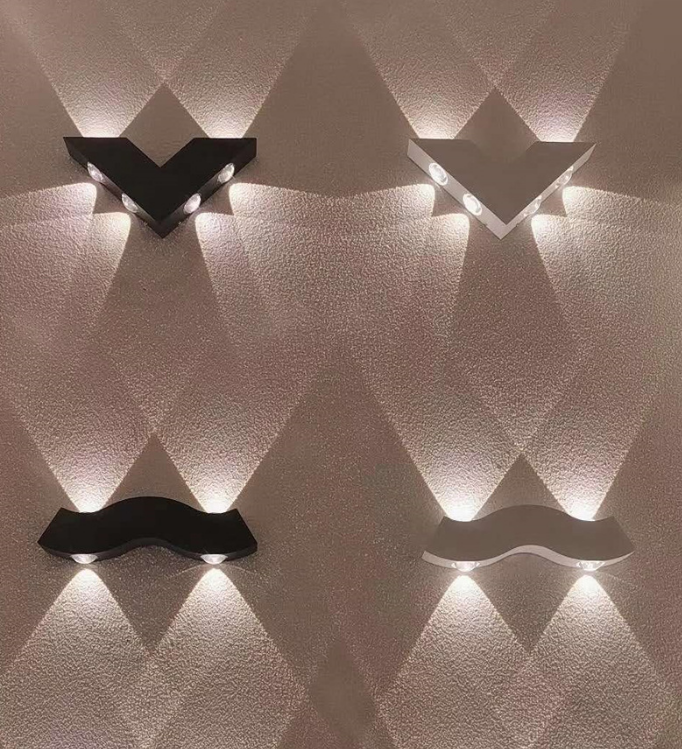 Lámpara de pared de 4W a prueba de agua IP65, lámpara de pared de salón Led Simple nórdica, iluminación de pasillo de Hotel, luz de arriba y abajo