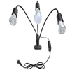 Bombilla de lámpara de clip LED transfronteriza Cabeza única Cabeza doble Soporte de lámpara de clip de tres cabezas E27 Soporte de lámpara universal con clip