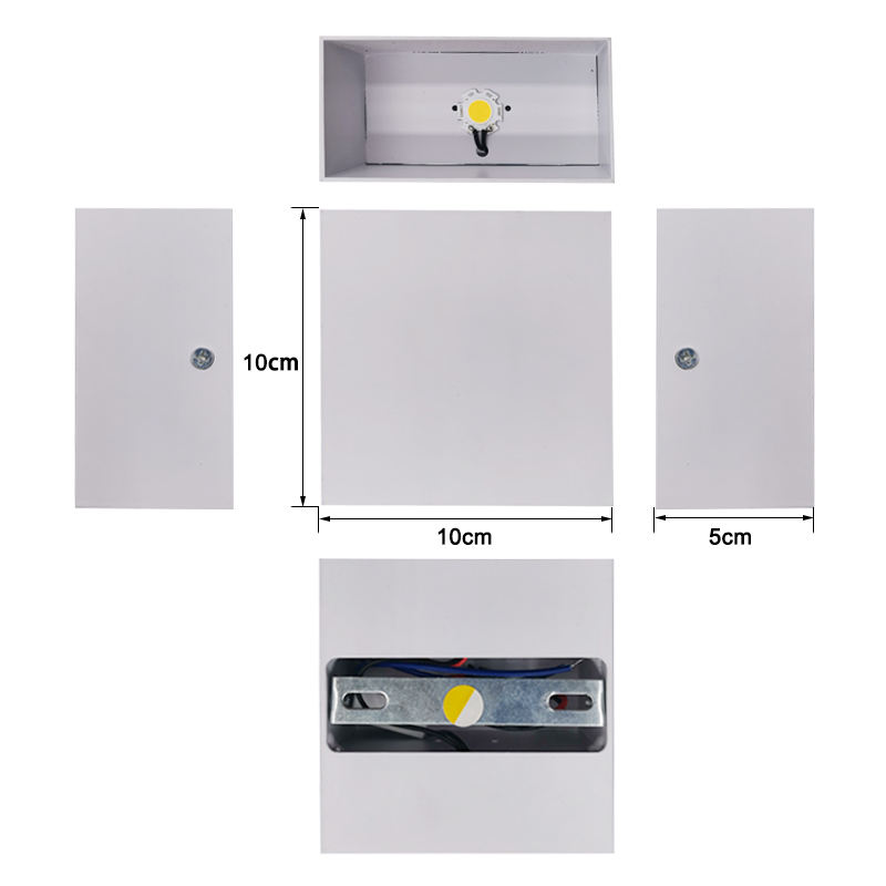Lámparas de lectura Led para interiores COB de 6W, lámpara de noche montada en la pared, lámpara de noche regulable, lámpara de noche moderna, lámpara de noche blanca