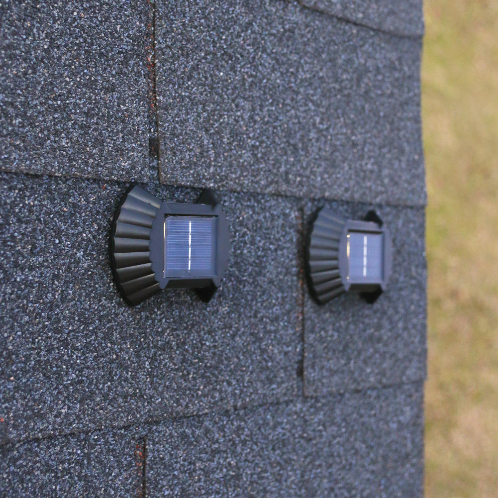 Lámpara solar 8LED IP65, lámpara impermeable para exteriores, lámpara de pared para patio para decoración de jardín y villa