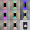 Lámpara de pared RGBW de 9W, lámpara LED regulable que cambia de Color, iluminación ambiental IP65 para cabecera, candelabro de pared, aplicación Tuya, Control WIFI, decoración interior para fiestas