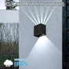 Lámparas de pared LED IP65 impermeables para exteriores/interiores, iluminación para escaleras, A85-265V, luz de arriba hacia abajo para jardín, pared de salón, decoración de la habitación del hogar