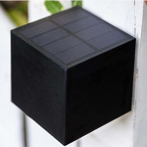 Nueva luz de pared solar, lámpara de pared para jardín al aire libre, luz de noche cuadrada para el hogar, lámpara de ahorro de energía a prueba de agua