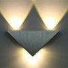 3W9W Triángulo moderno Interior Montado en la pared LED Lámpara de pared para el hogar Decoración de aluminio para el hogar Lámpara de pared