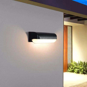 Lámpara LED de pared para exteriores de 12W, luz de pared led resistente al agua, luz simple para pasillo, escaleras, patio, luz de pared para balcón, súper brillante