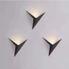 Luz de paso empotrada de aluminio Luz de pared de escalera led 3w Lámpara de cuerpo blanco luminoso negro interior luces de habitación led