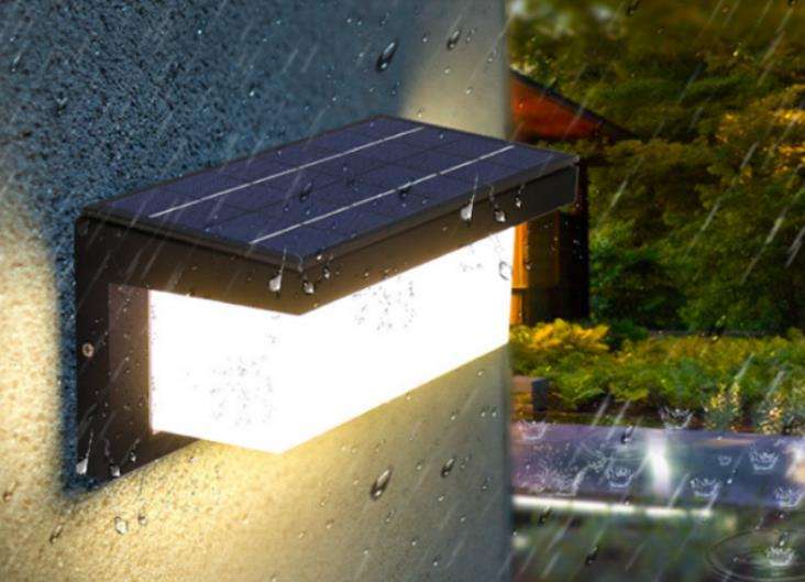 Luz Solar a prueba de agua, luz Led Solar para exteriores, lámpara de luz solar para jardín, calle, paisaje, balcón, decoración, lámpara de pared Solar para exteriores