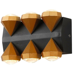 Lámpara de pared LED 6W 10W aluminio IP65 impermeable luces de pared para exteriores jardín porche moderno interior lámpara de candelabro nórdico decoración iluminación