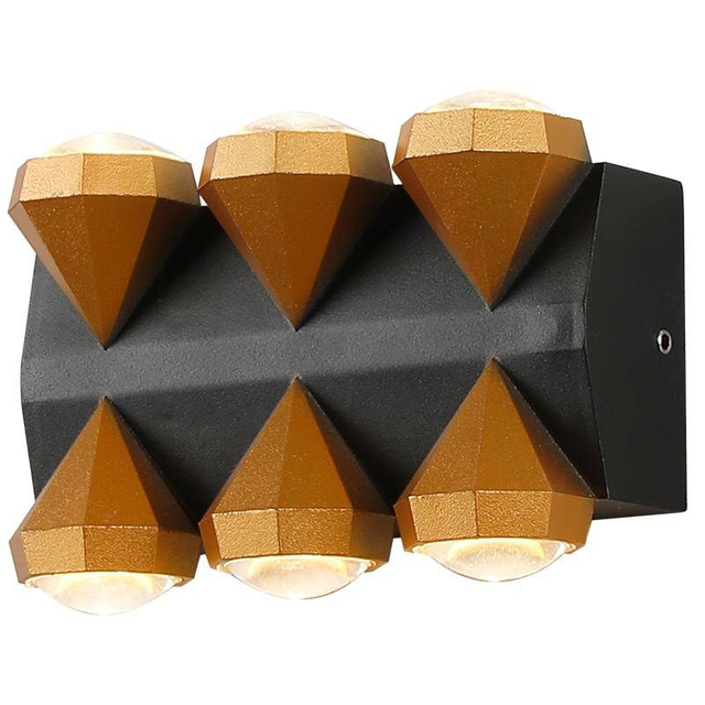 Lámpara de pared LED 6W 10W aluminio IP65 impermeable luces de pared para exteriores jardín porche moderno interior lámpara de candelabro nórdico decoración iluminación