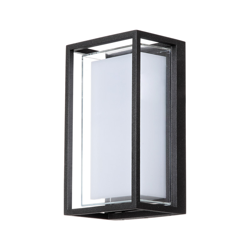 Luz de pared LED minimalista moderna acrílica impermeable IP65 9W lámpara de pared LED para interiores y exteriores para alumbrado público de jardín abstracto