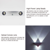 3W9W Triángulo moderno Interior Lámpara de pared LED montada en la pared Aluminio para decoración del hogar accesorio de iluminación de pared
