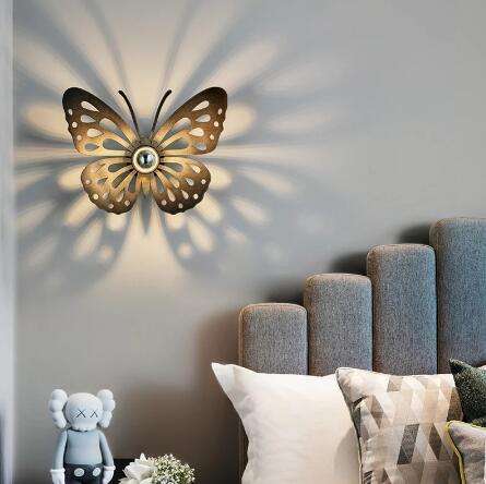 Lámparas de pared Led de hierro creativo nórdico para mesita de noche, comedor, vestíbulo, sofá, fondo, pasillo, porche, candelabro, iluminación decorativa para el hogar