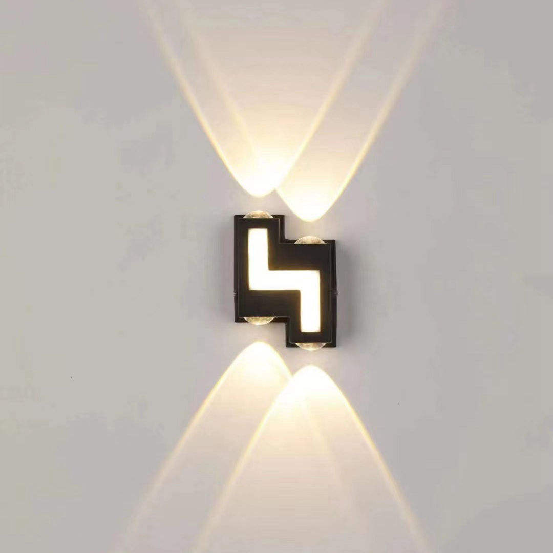 Impermeable AC85-265V montado en la pared LED luz de pared moderno nórdico interior lámparas de pared sala de estar porche al aire libre