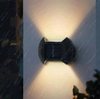 2LED 8LED Luz LED solar inteligente Luz de jardín impermeable al aire libre Lámparas de pared con energía solar Apliques Decoración Lámpara solar de jardín LED