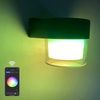 2023 Tuya APP Controle LED lámpara de pared inteligente IP65 impermeable colorida lámpara de pared decorativa de moda