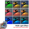 Luz de pared de anillo circular RGB de 5W para decoración de interiores, luces brillantes, lámpara de pared LED negra/blanca, luz de arriba y abajo