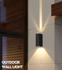 6W Modern Led Black shell beam light luz de pared impermeable luz de noche al aire libre arriba y abajo luces de pared para el hogar
