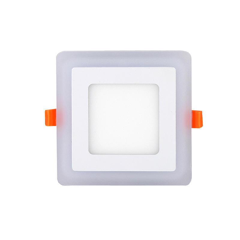 6W 9W 16W 24W led Techo Empotrado panel Luz Painel lámpara decoración del hogar redondo cuadrado Led Panel Downlight Azul + Blanco