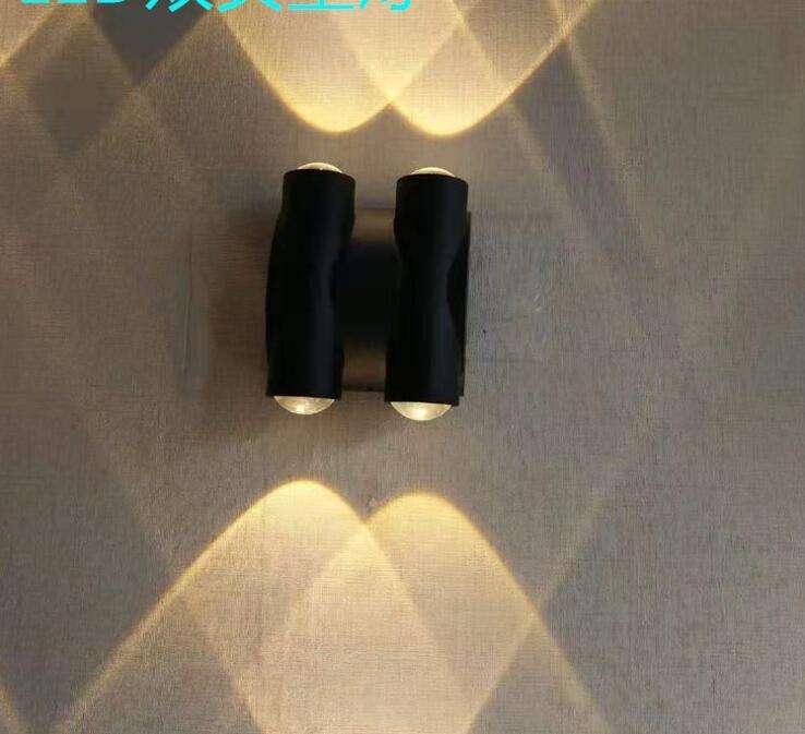 Lámpara de pared de 220v y 110v para jardín exterior, luz de pared de arriba y abajo, resistente al agua, IP65, decoración del hogar, iluminación, lámpara de porche para el hogar