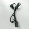 Cable de alimentación de atenuación de la UE de 1,8 M, Bases de lámpara E27, enchufe redondo con Cable de interruptor para lámpara de araña E14, portalámparas, 220V, 110V