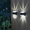 Lámpara de pared Solar transparente hacia arriba y hacia abajo, impermeable para exteriores, hogar, jardín, terraza, balcón, decoración de ambiente, luz