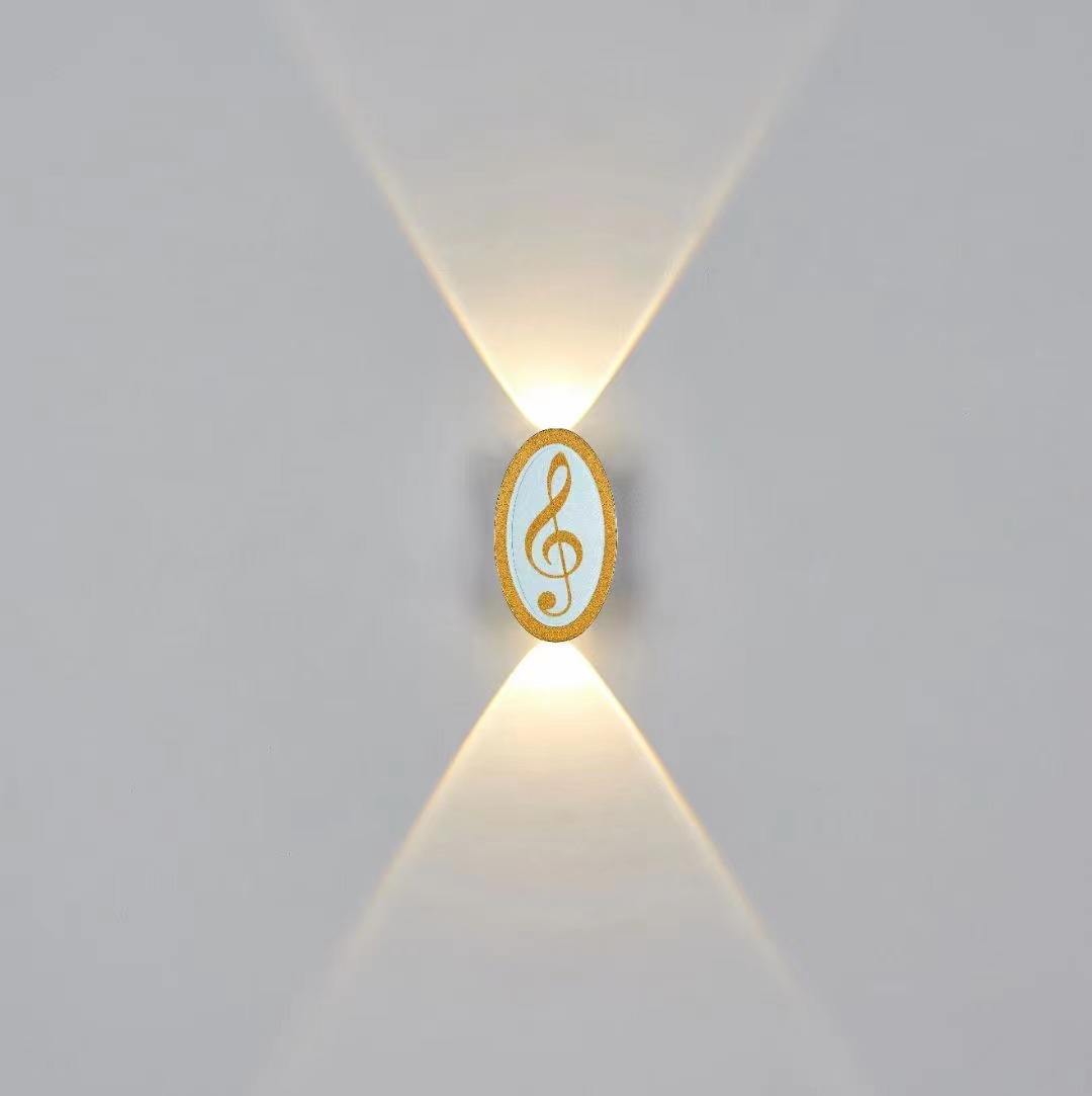 Aplique Led de pared de estilo moderno Simple dorado, lámpara impermeable, accesorio de iluminación luminosa, candelabro de decoración interior
