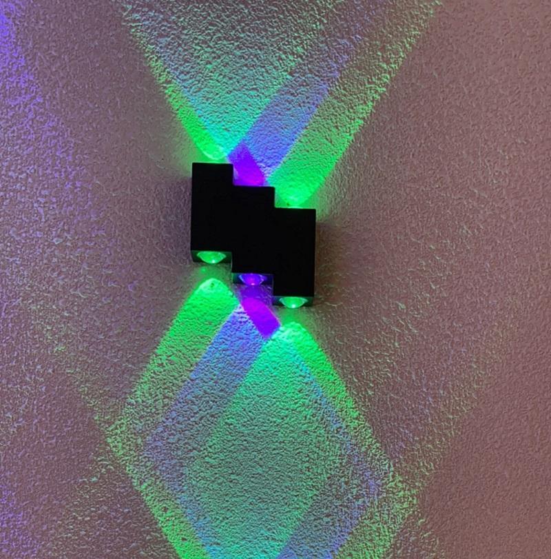 Luz LED decorativa 4 lámpara de pared de escalera impermeable y luz nocturna moderna para exteriores luz de pared Led para exteriores pared impermeable