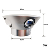 2023 Nueva luz de paso empotrada de aluminio IP65 Luz de pared de escalera Led 3w Interior Exterior Negro Luminoso Lámpara de cuerpo blanco Artículo de potencia Chip de iluminación