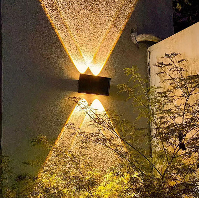 Luces de tierra solares Led Luces de cubierta de escalera de jardín Lámpara de tierra impermeable Lámpara de pared solar impermeable al aire libre