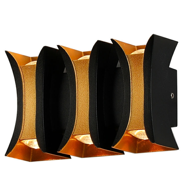 Lámparas de pared de vidrio para jardín, accesorio de iluminación Exterior para exteriores, Retro IP65, LED impermeable para casa, porche, pasillo, puerta de entrada y Patio