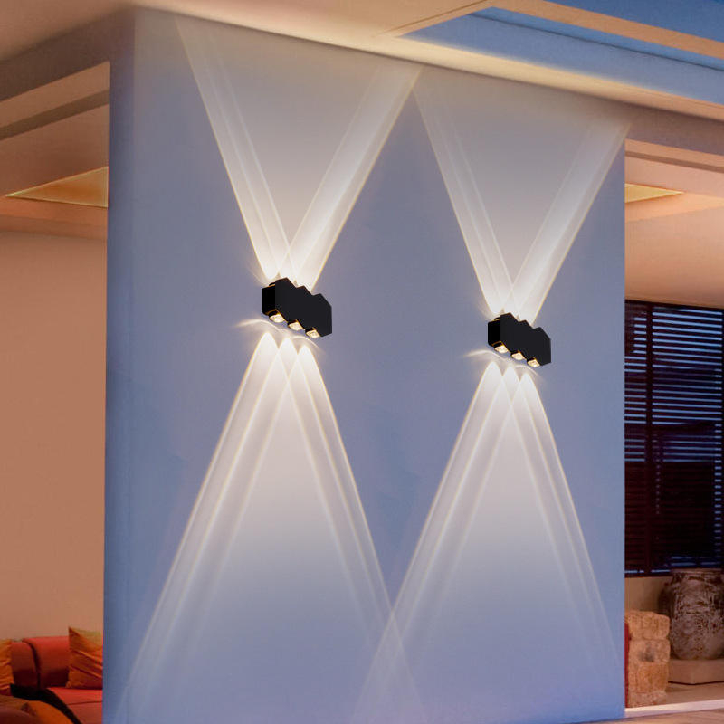 Moderna, sencilla, creativa, para exteriores, impermeable, lámpara de pared LED, lámparas de patio, lámpara de puerta, terraza, jardín, luz de pared