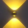 Lámpara de pared LED para interiores, decoración para sala de estar, luz de pared, accesorio de iluminación para el hogar, luz para escaleras, AC90-260V redondo de aluminio