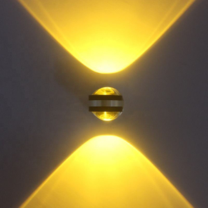 Lámpara de pared LED para interiores, decoración para sala de estar, luz de pared, accesorio de iluminación para el hogar, luz para escaleras, AC90-260V redondo de aluminio