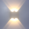 Iluminación de carcasa blanca y negra nórdica IP65 de aluminio resistente al agua para exteriores, interiores, escaleras, cabecera, dormitorio, decoración, lámpara de pared LED