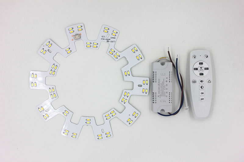 Candelabro de techo inteligente de 2,4G LED 5730 SMD Chip superficie de fuente de luz de repuesto con Control remoto para sala de estar cocina