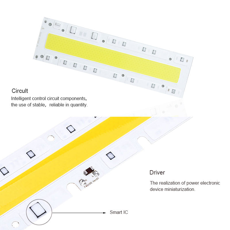 Chip de luz LED COB 30W 50W 70W 100W 150W Chip de bombilla LED Entrada de 220V Controlador LED IC inteligente para reflector LED DIY