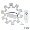 Candelabro de techo inteligente de 2,4G LED 5730 SMD Chip superficie de fuente de luz de repuesto con Control remoto para sala de estar cocina