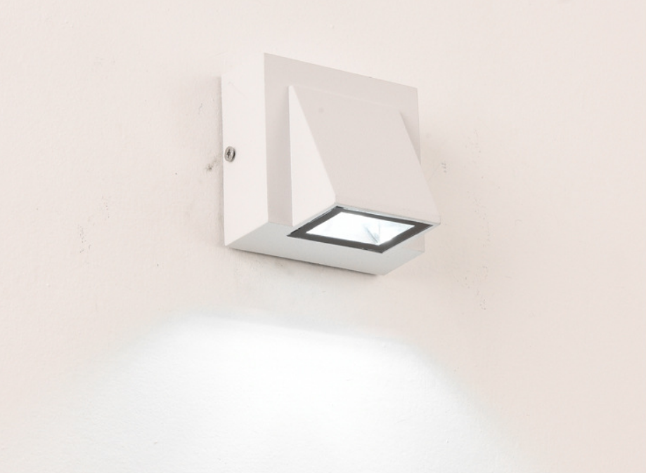 AC85-265 de lámpara nórdica de 5W, resistente al agua, IP65, lámpara de pared LED montada en la pared, iluminación de paisaje de aluminio, luz de pared Exterior decorativa