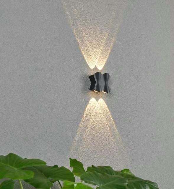 Nuevo diseño moderno lámpara de pared Led impermeable al aire libre Patio lámpara de jardín sala de estar dormitorio lámpara de pared de fondo