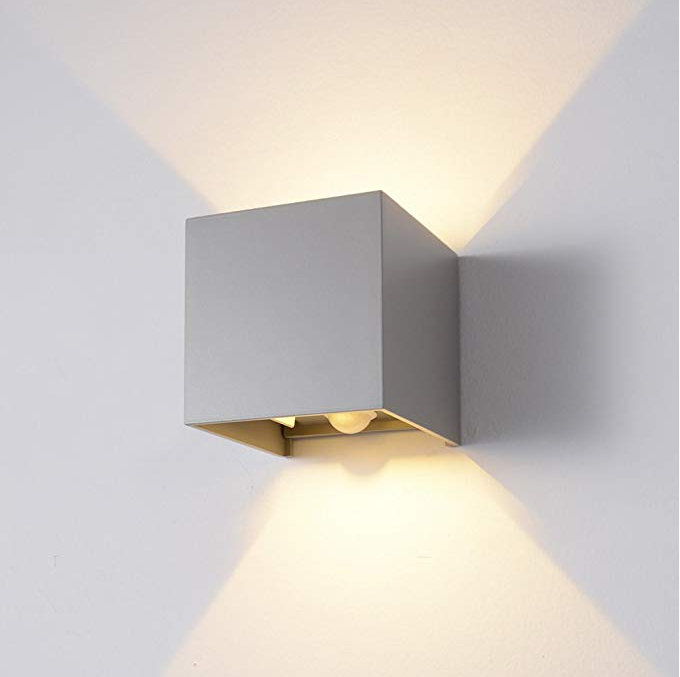 12W Sensor de movimiento LED Luz de pared Exterior Impermeable IP65 Porche Jardín Lámpara de pared Decoración Iluminación