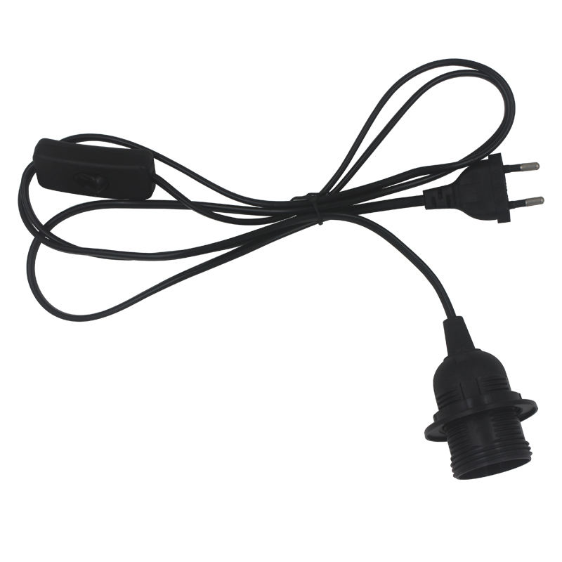 Toma de lámpara LED E27 de longitud de línea de 1,8 M, 250V, 4A, 303, adaptador de portalámparas de encendido/apagado, convertidor para soporte de toma de suspensión de luz LED