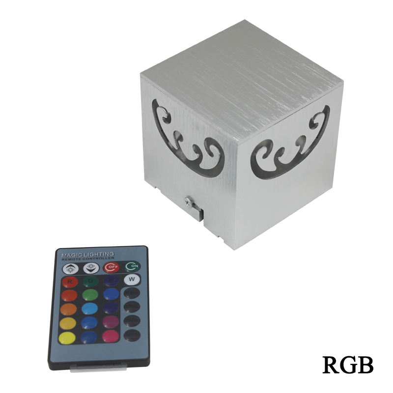 Lámpara led RGB de alta calidad Lámpara de pared de mariposa de cuatro lados y luz nocturna interior con precio de fábrica.