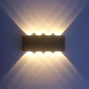 Precio de fábrica barato Luz de pared hacia arriba y hacia abajo Luz de noche Lámpara de pared Luz de tocador para 100% de seguridad