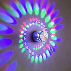 Lámpara de pared LED de 3W y 1W, lámpara de pared para cabecera de dormitorio en espiral, accesorio de aplique Led para interiores, decoración de sala de estar