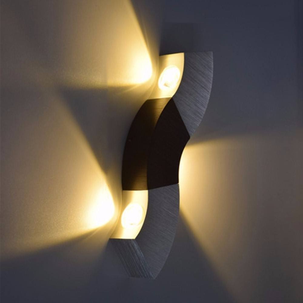 Lámpara de pared LED para interiores de instalación sencilla y rápida, decoración para sala de estar, luz de pared, accesorio de iluminación para el hogar, luz para escalera de Loft