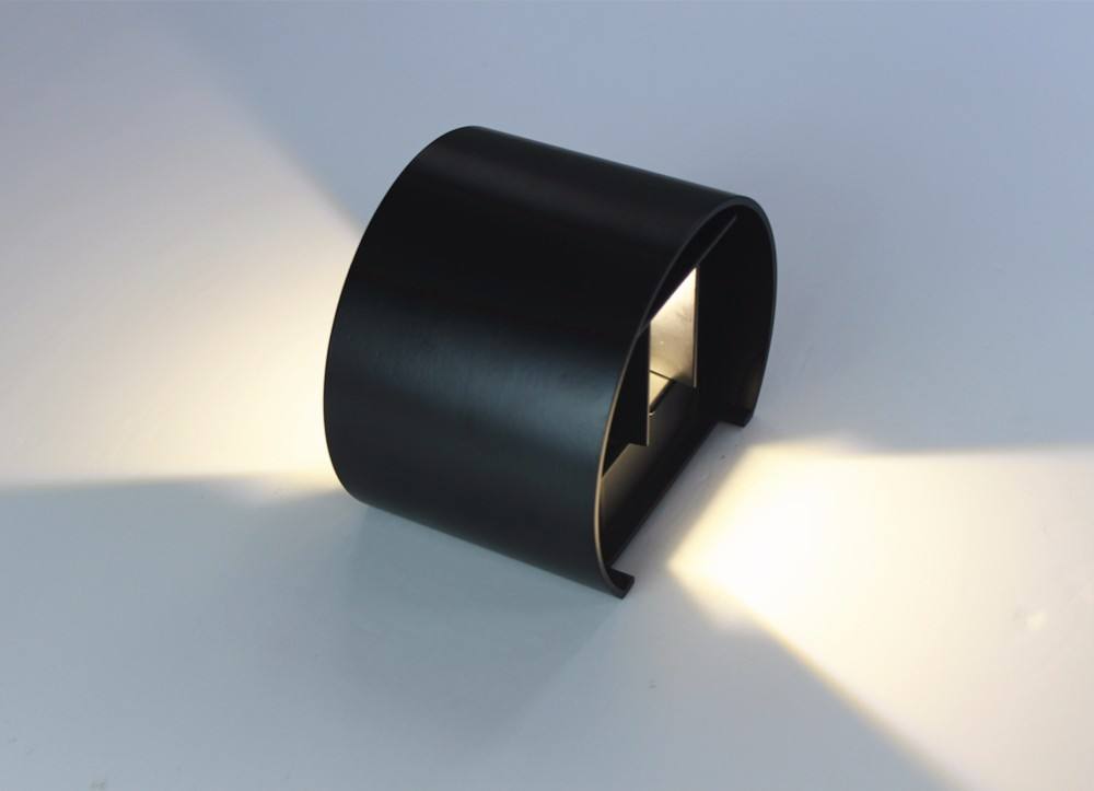 Diseño de semicírculo a prueba de agua luz de pared led 6W iluminación exterior con precio directo de fábrica accesorios apliques lámpara de luz aplique